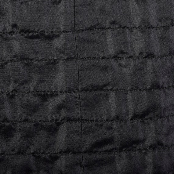 Small 1950s Black Slip Underpinning Quilted Stiff… - image 7