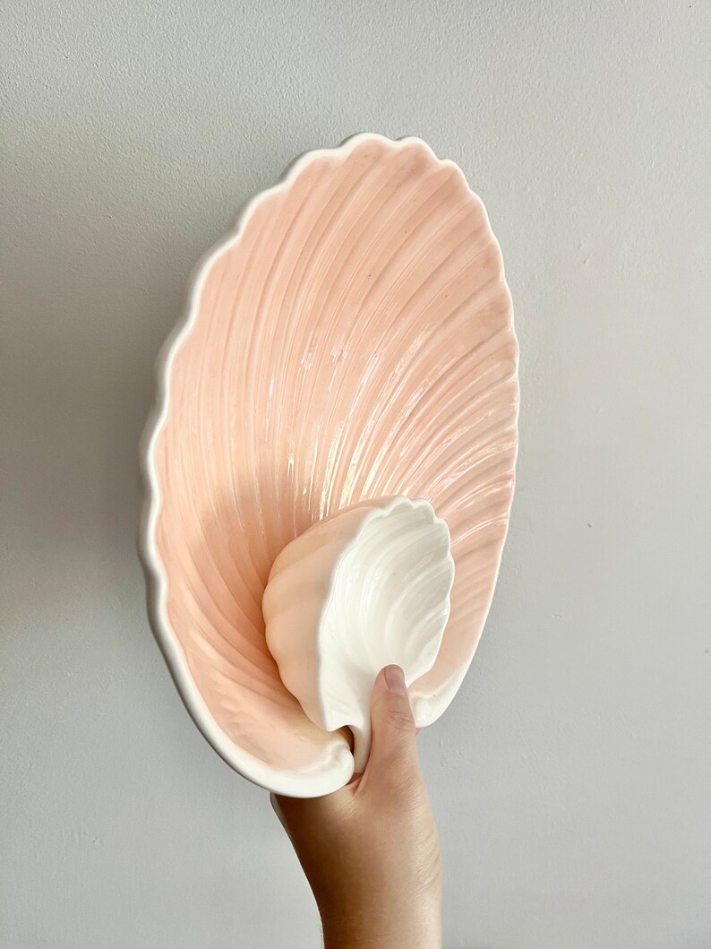 Vintage Fitz and Floyd Clamshell Chip and Dip Bowl Etsy