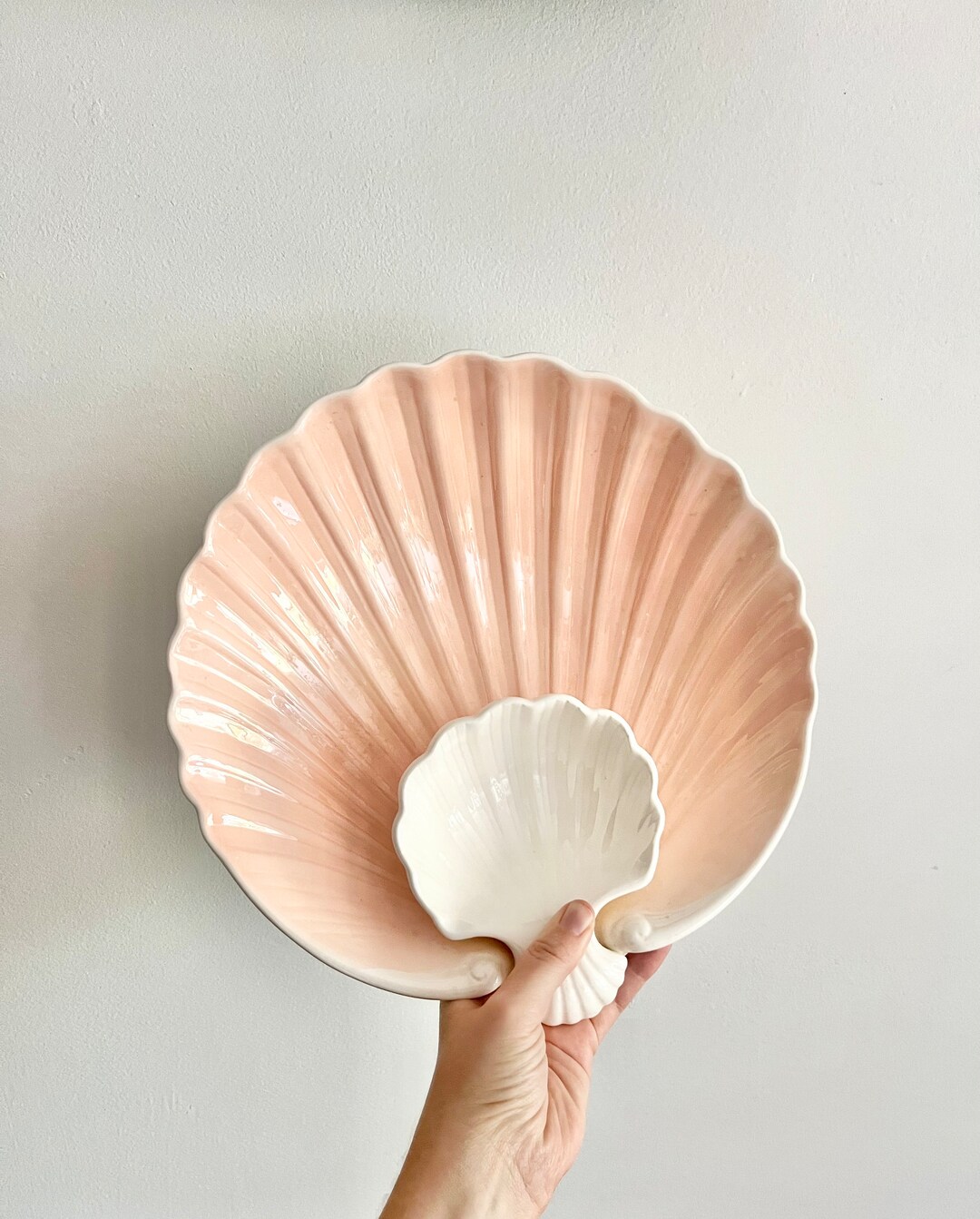 Vintage Fitz and Floyd Clamshell Chip and Dip Bowl MCM Etsy