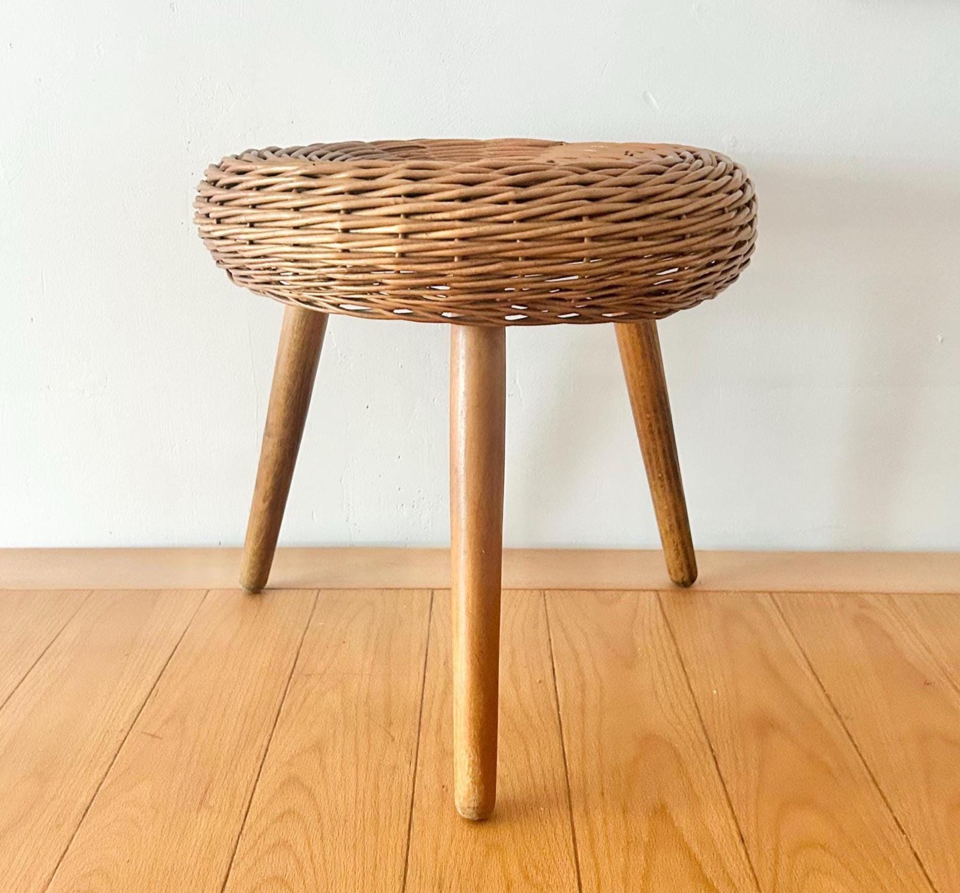 ビンテージ Tony Paul ラタンスツール トニーポール vintage TONY PAUL / Rattan Stool / 50s / United States - THIRTY' THIRTY' STORE
