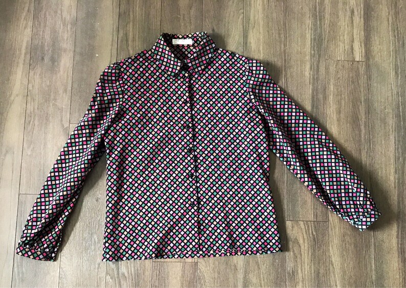 Pleated Skirt 100/% Wool Checkered Vintage Women/'s 3 Piece Skirt Suit Purple and Pink Mod Blazer Mad Men Fashion
