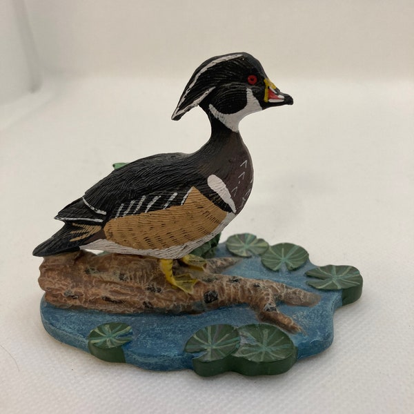 Vintage Avon Wood Duck Collectable Figurine