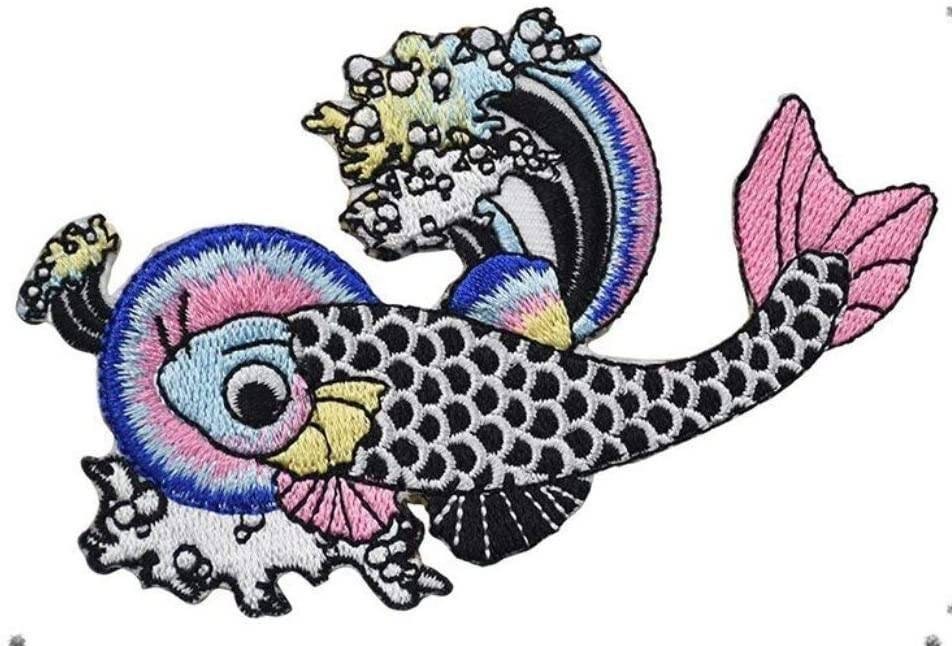 Patch de poisson, Fer sur patch, Patchs de vêtements brodés, Nouveau patch, Patch Biker, moto pach, patch gilet, patch veste, patch carpe,