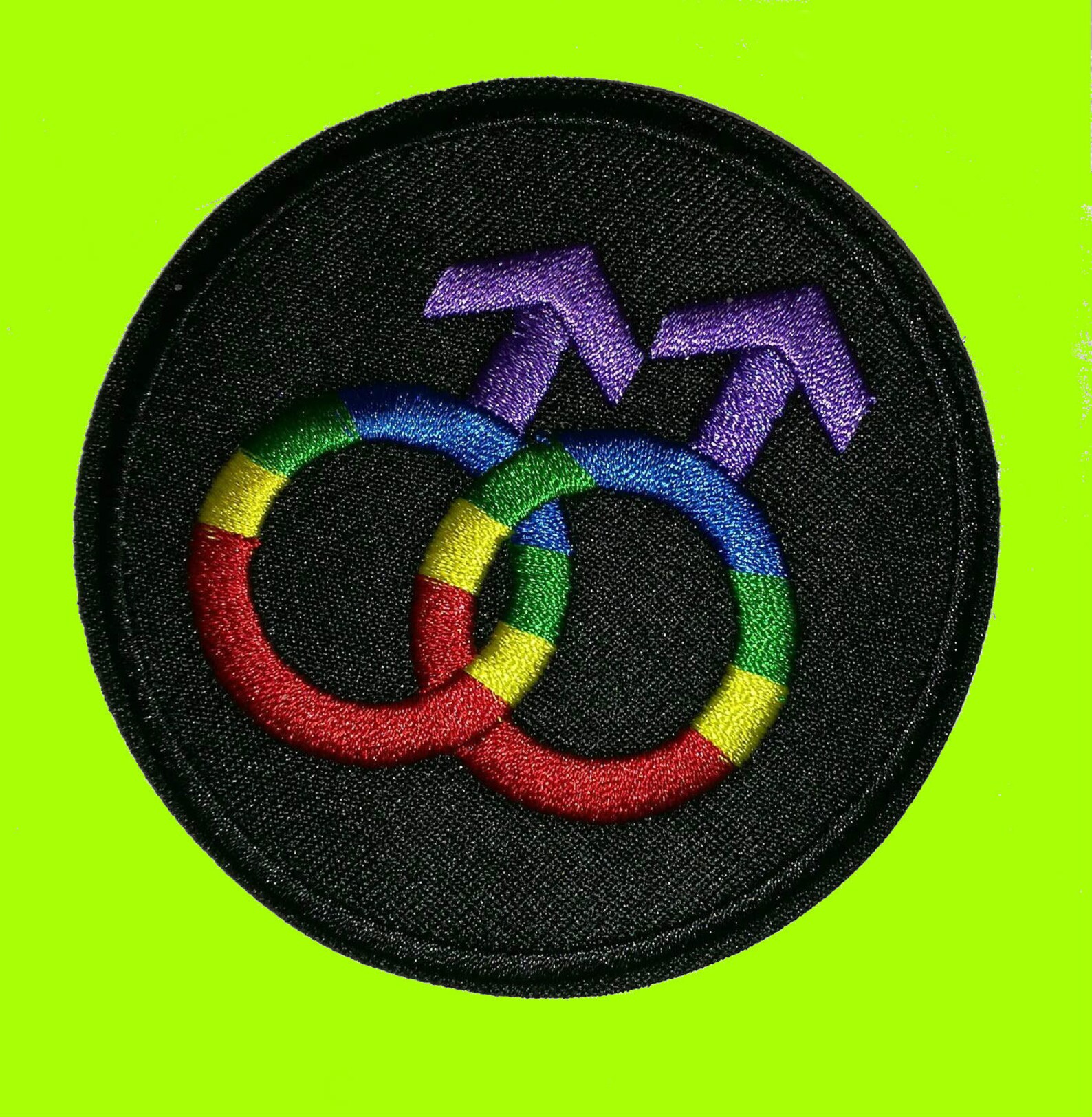 Gay Rainbow Symbol Lovely Gay Pride Lgbt Rainbow Flag Embroidered Cloth ...