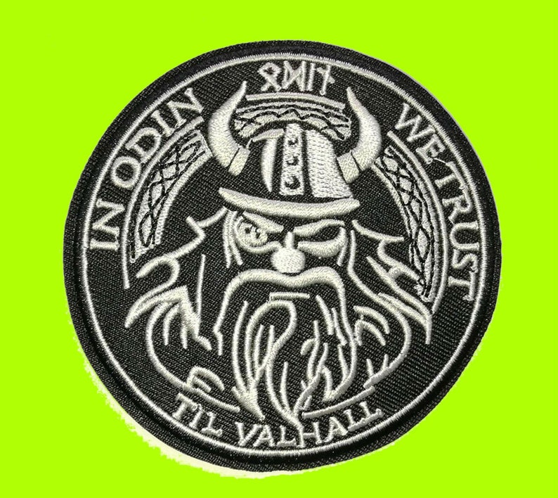Odin We Trust Vikings Valhalla Embroidered Iron on Patch - Etsy