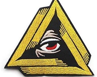 Eye of Providence Iron On Biker Motorcycle Patch