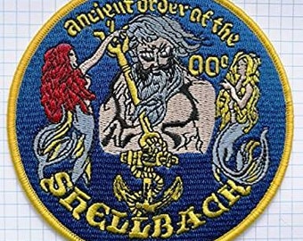 Crossing of the Equator Shellback Embroidered Cloth Iron On Patches