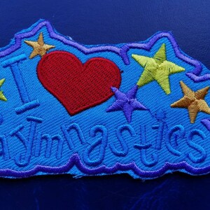 Gymnastics Embroidered Cloth Iron On Patches