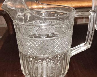 Imperial Cut Glass Traditions water pitcher 56 ounce vintage water pitcher mint