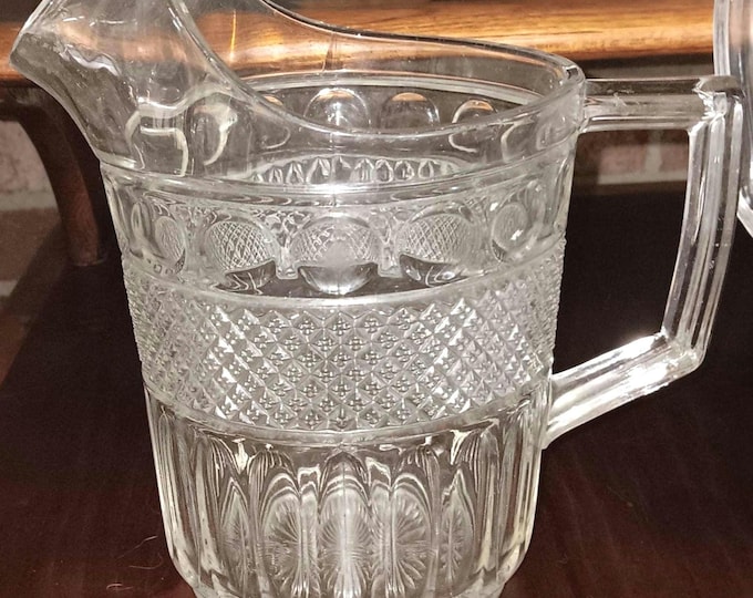 Imperial Cut Glass Traditions water pitcher 56 ounce vintage water pitcher mint