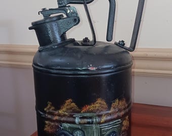 Antique Gas Can Just-Rite RM 5121 A with Secondary Painting