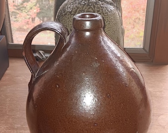 North Carolina Redware Jug Late 18th Century Museum Quality Near Mint