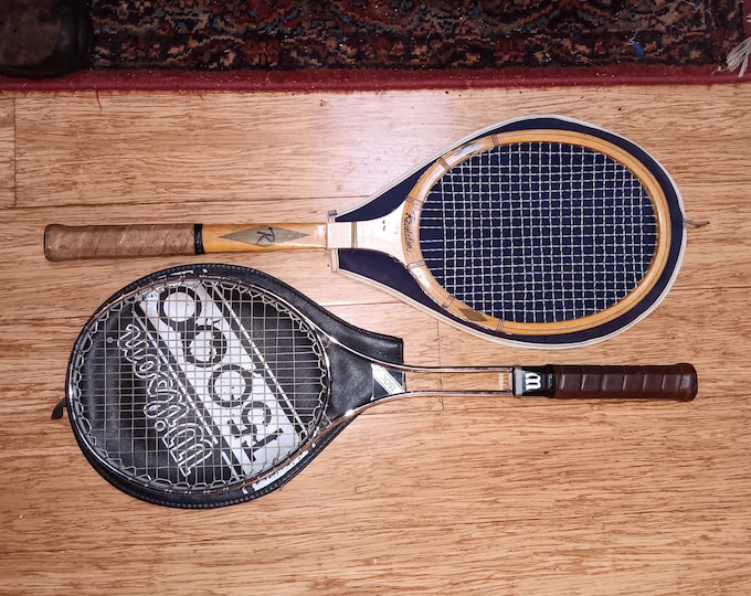 Retro Tennis Rackets, Wood Revelation Metal Wilson T5000