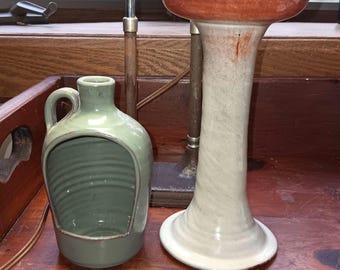 North Carolina Pottery Candle Holders Cole red eye gravy tall pillar