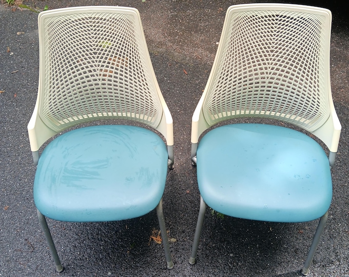 Vintage Herman Miller Sayl Chairs Refurbished a Pair