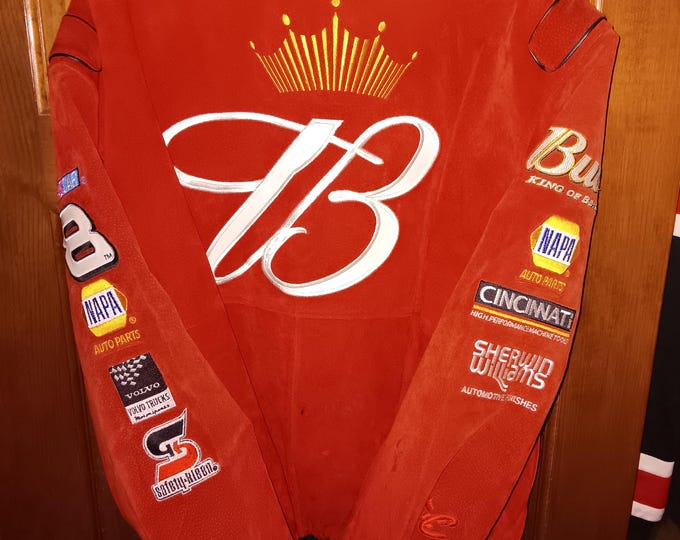 Suede Jacket Dale Earnhardt Jr. Budweiser Nascar Chase Authentics