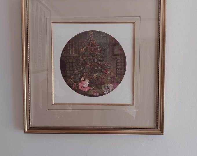Pat Buckley Moss signed and dated 1989 Christmas print limited edition professionally framed