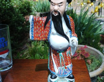 Chinese Porcelain Immortal Figurine Early Republic Period Famile Rose