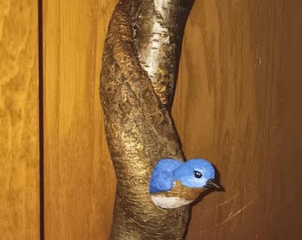 Folk Art Bluebird Carving by Don Reardon Chapel Hill NC Artist
