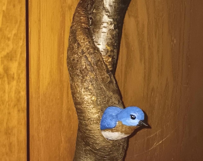 Folk Art Bluebird Carving by Don Reardon Chapel Hill NC Artist