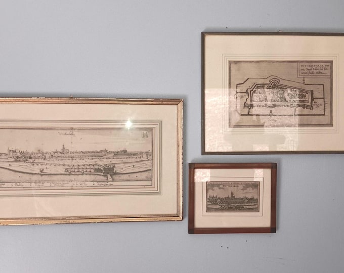 16th Century Maps Wittenberg Germany Collection of Three Original 1575-1600