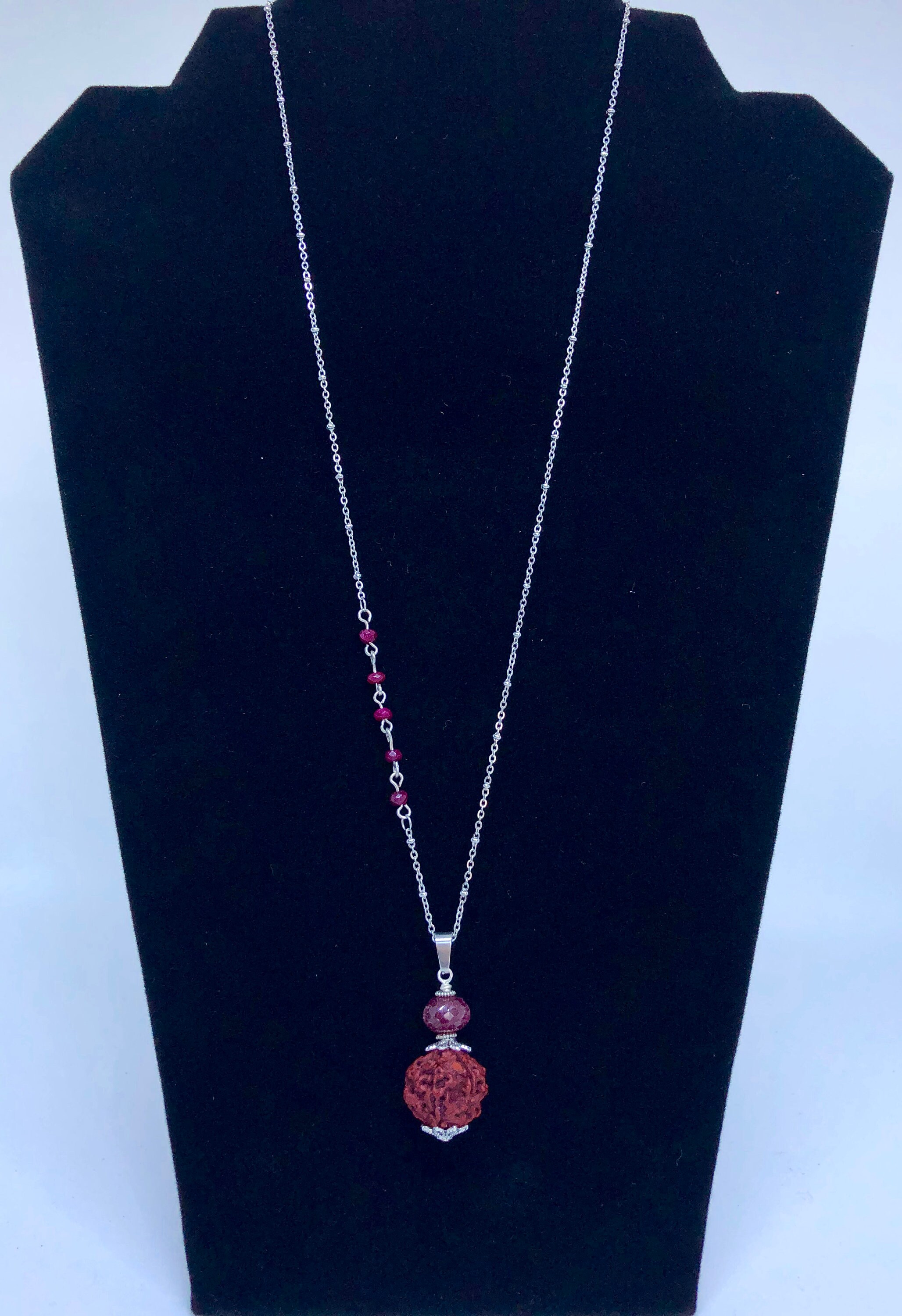 Ruby Stone Rishikesh Jewel of Rishikesh- Ruby and Rudruksha - Etsy