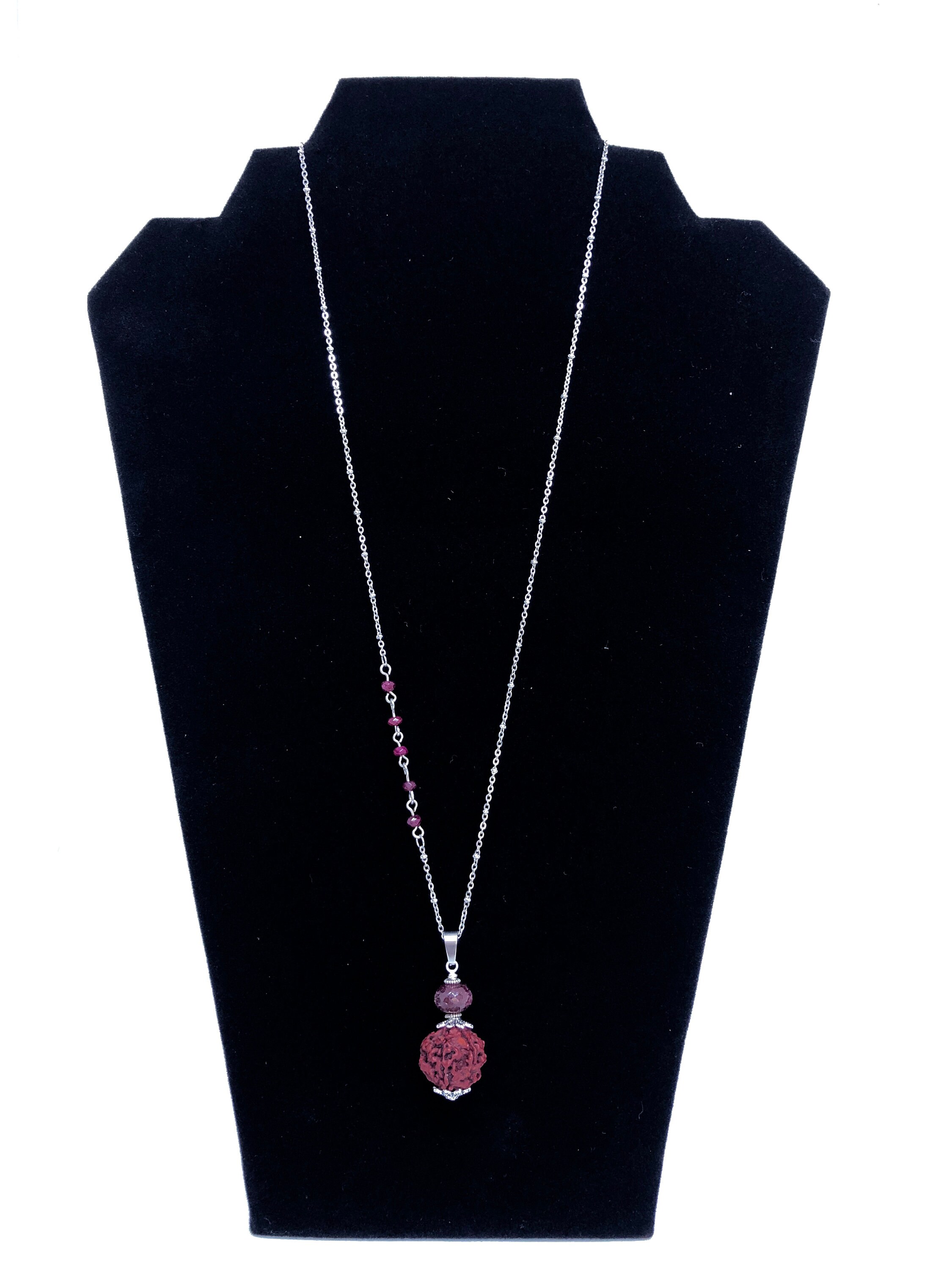 Ruby Stone Rishikesh Jewel of Rishikesh- Ruby and Rudruksha - Etsy