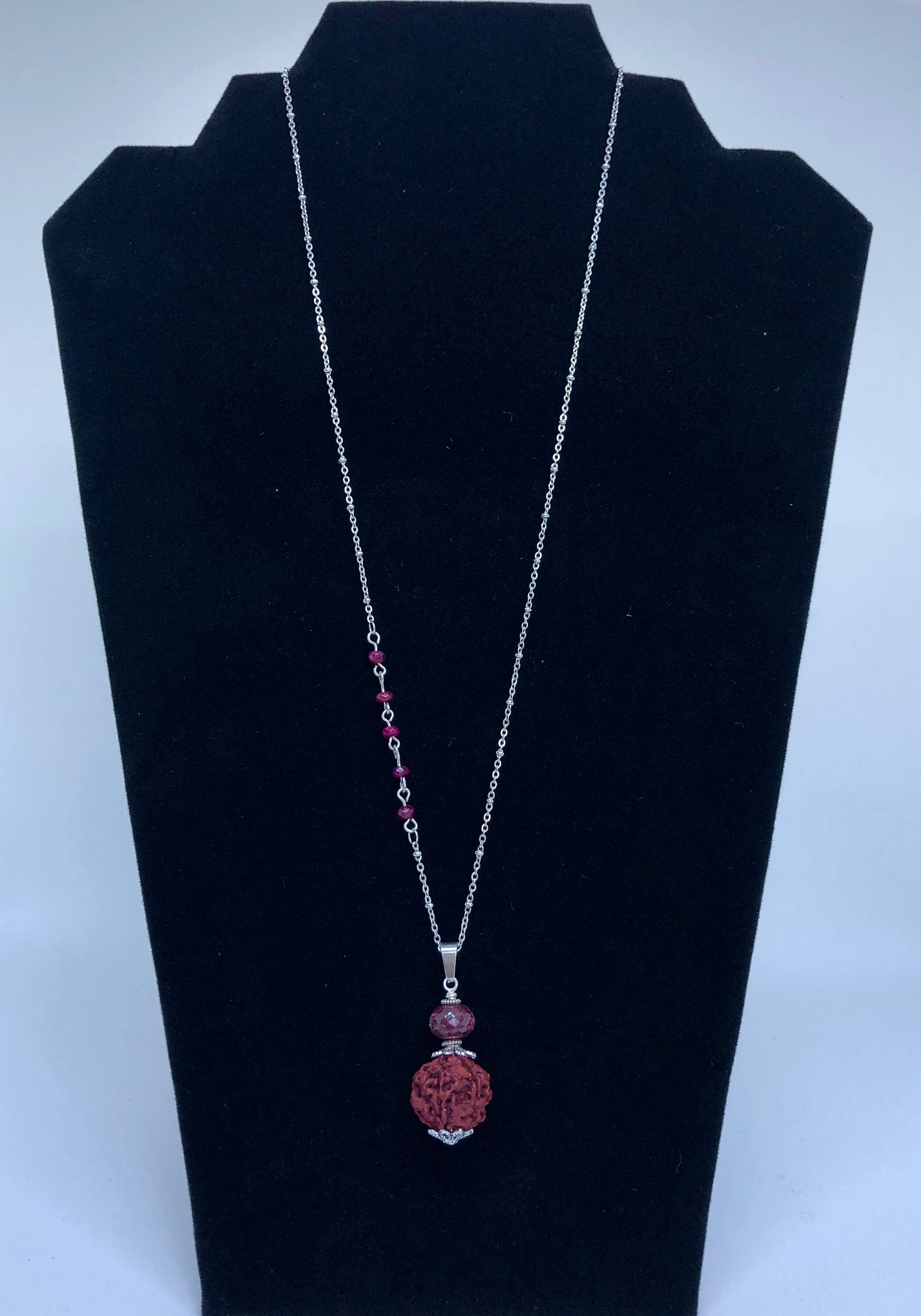 Ruby Stone Rishikesh Jewel of Rishikesh- Ruby and Rudruksha - Etsy
