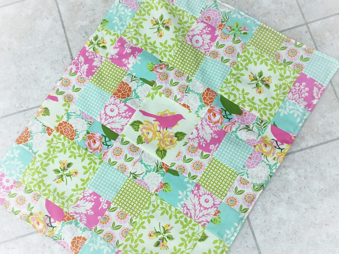 Kids Patchwork Blanket Baby Blanket Large Doll Blanket Play Mat Travel