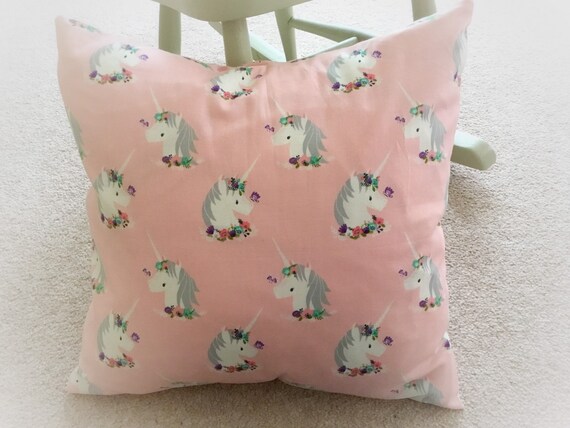 Children S Unicorn Cushion Cover Kids Bedroom Nursery Handmade 100 Cotton Ideal Gift Cushion Cover Only