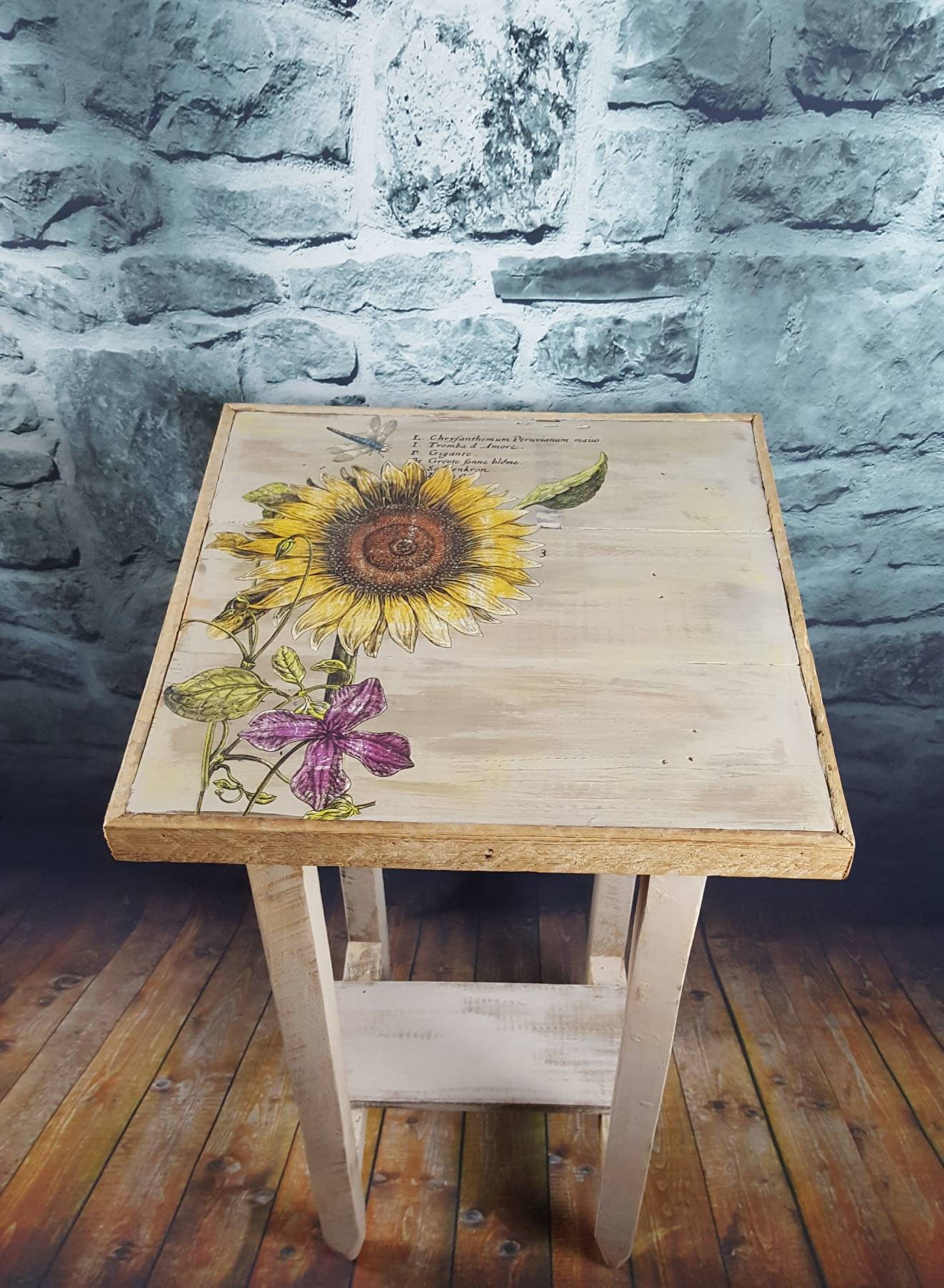 Furniture Transfer Floral Decalgarden Decor Farmhouse Etsy