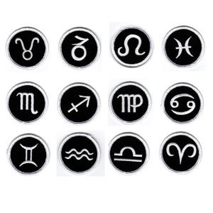 Znaki zodiaku - Naszywka haftowana