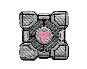 Weighted Companion Cube  - Iron on patch