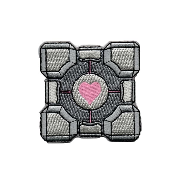Weighted Companion Cube  - Iron on patch