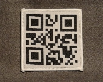 Código QR - Enviar desnudos - Parche tejido - Termoadhesivo