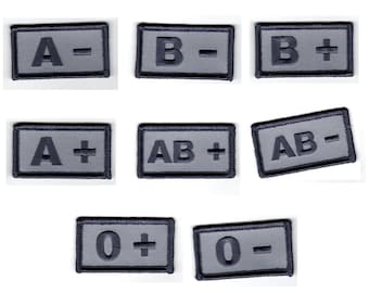 Bluttyp - Bestickter Aufnäher