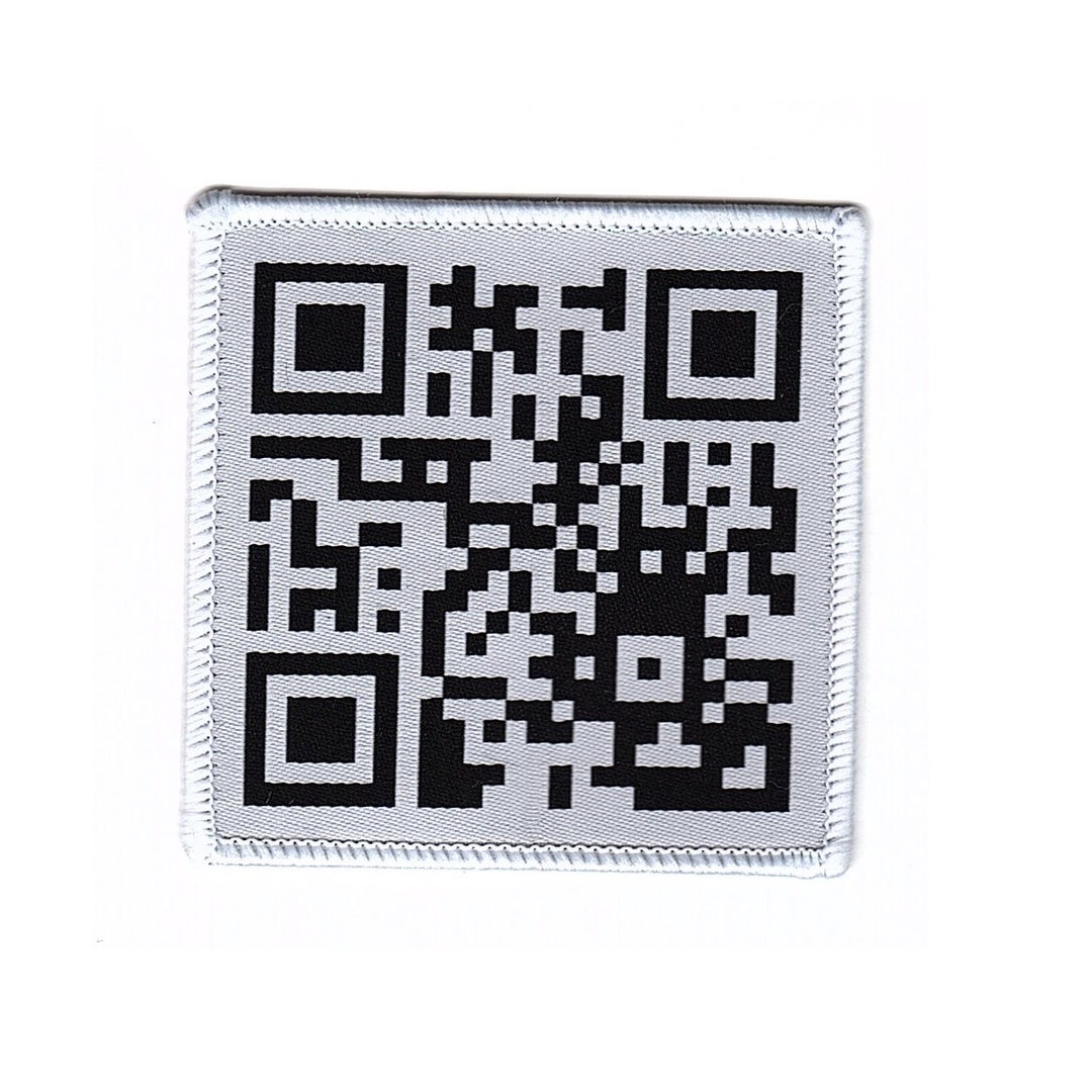 Rick Roll QR Code Square Sticker