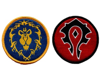 Parche bordado de World of Warcraft - Alianza y Horda
