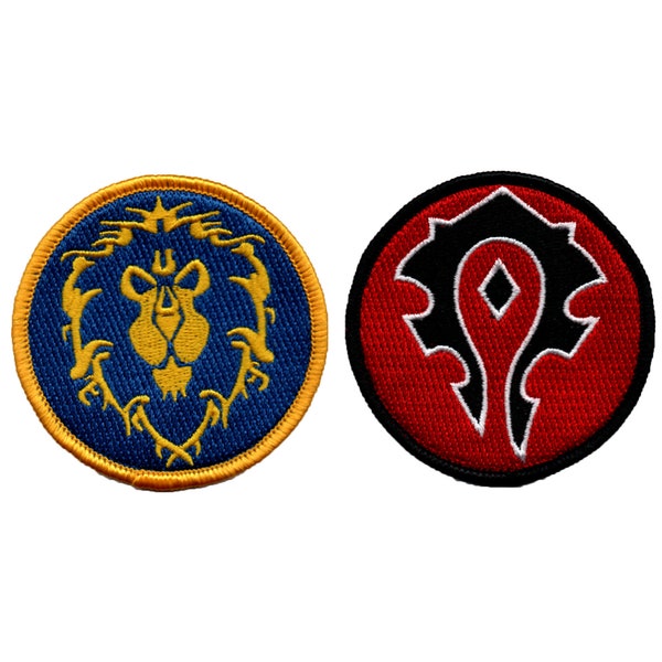 Écusson de broderie World of Warcraft - Alliance & Horde