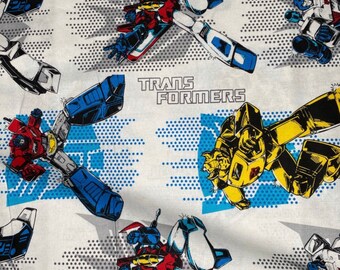 HASBRO TRANSFORMERS ROBOT GENERATION CLASSIC CAMELOT COTTON FABRIC BY THE YARD
