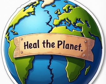 Environmental Issues Stickers: 20 Printable Designs for Teachers (Digital Download)