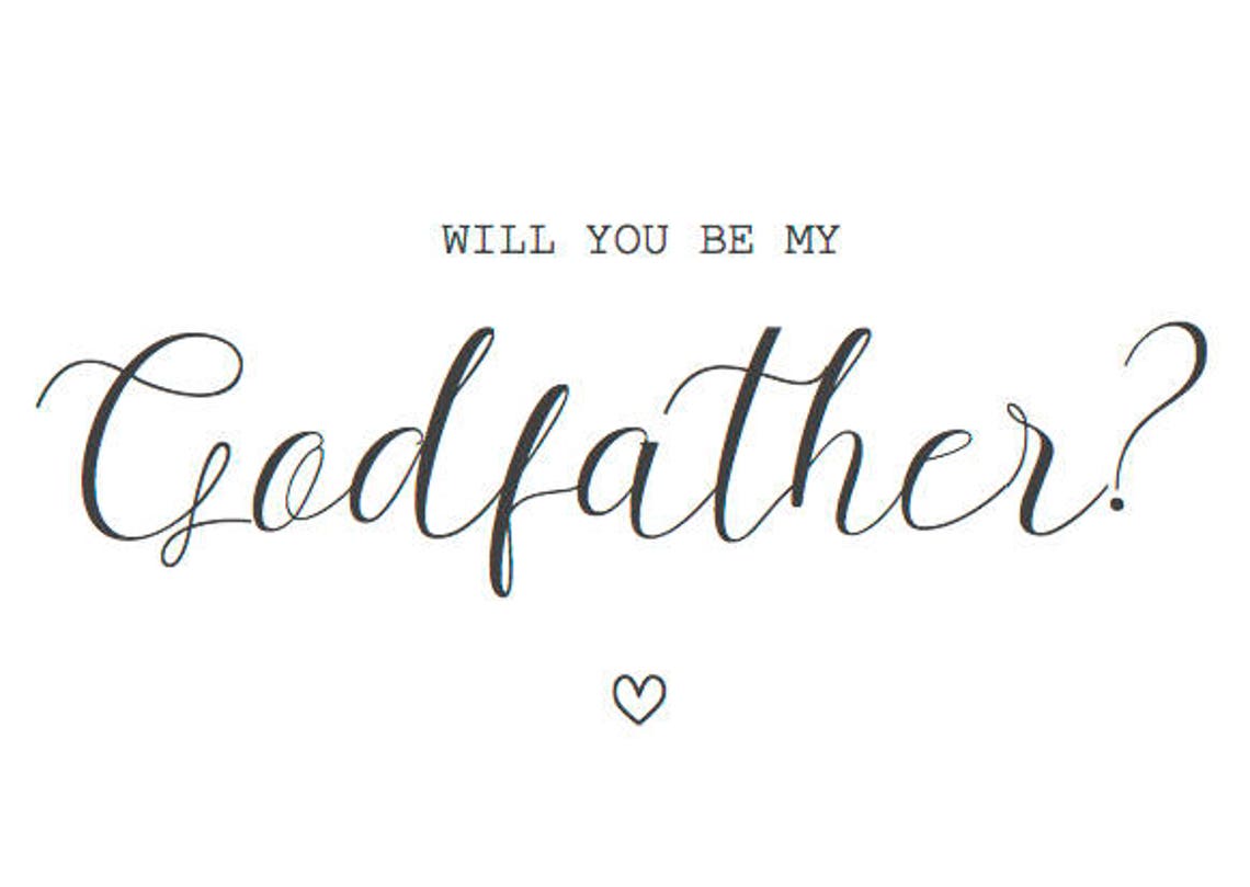 Will You Be My Godfather Card - Etsy