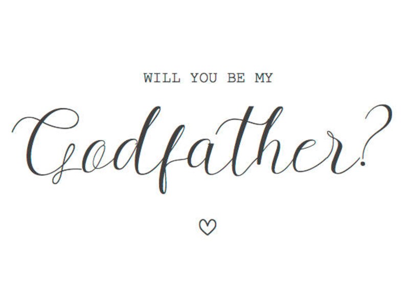 Will You Be My Godfather Card - Etsy