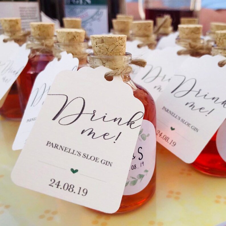 Personalised Wedding Favour Tags Luggage Style Thank You Etsy