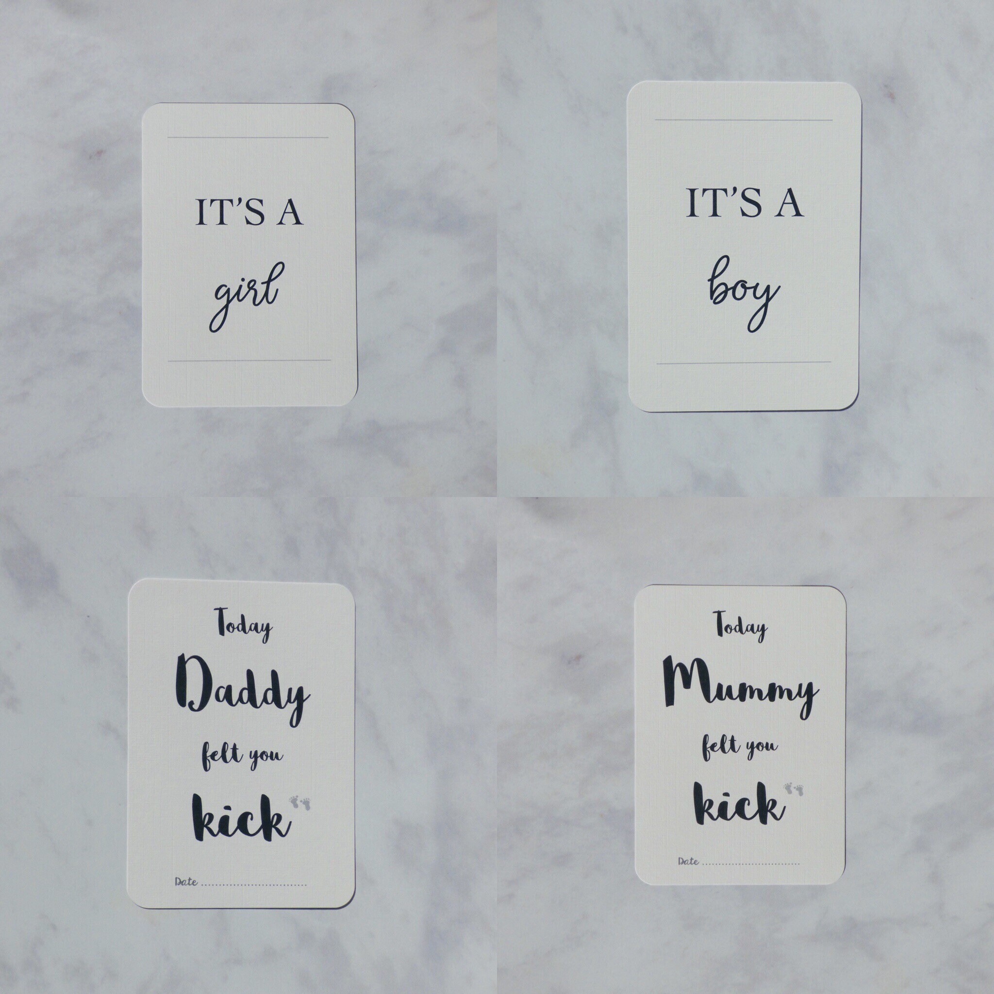 Pregnancy Milestone Cards Etsy