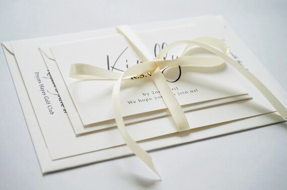 Modern Elegant Wedding Invitations Wedding Reception Rsvp Etsy