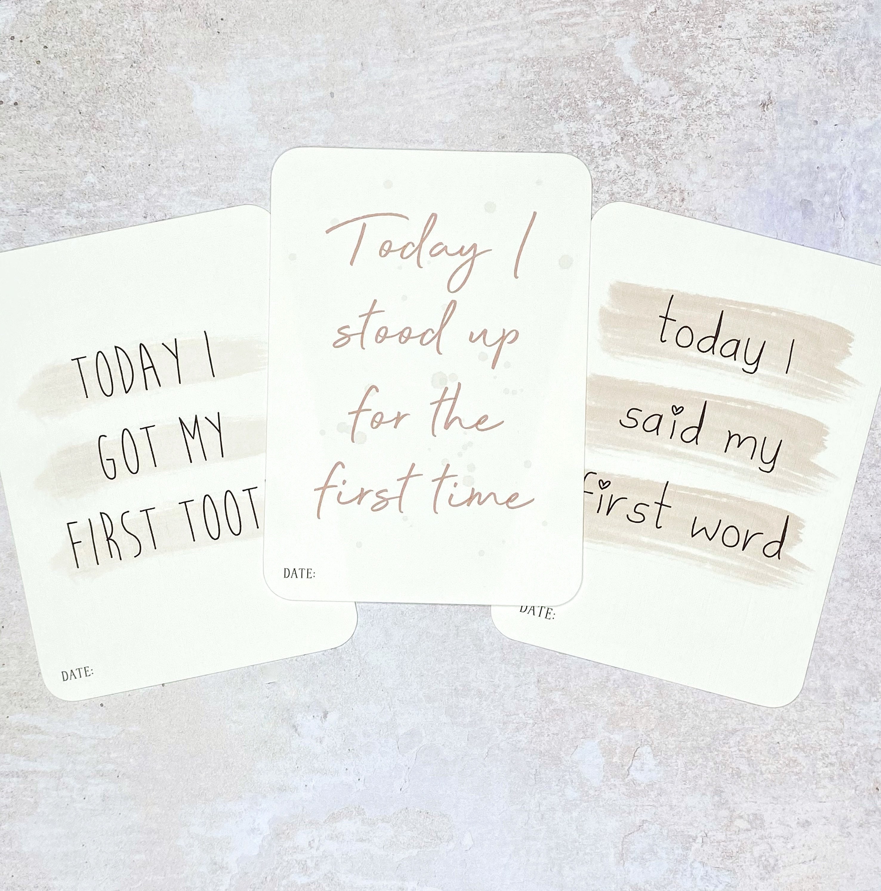Baby Milestone Cards - Blush Pink Theme - Etsy UK