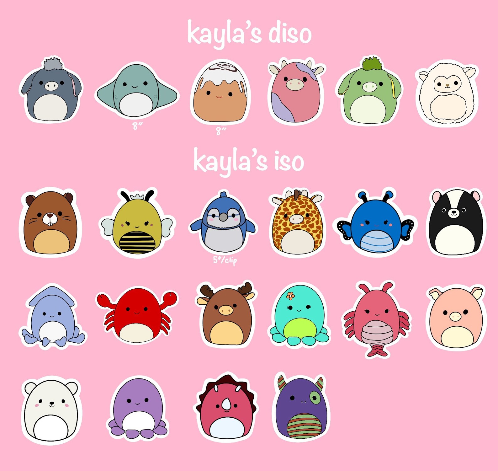 Squishmallow Drawing Template