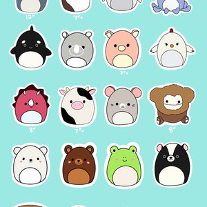 Hand drawn squishmallow ISO list | Etsy
