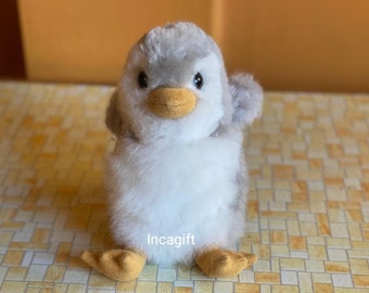 6 IN PREMIUM Baby Alpaca Fur Penguin -Real Alpaca Fur 6IN - Stuffed Bird Toy -Plush toy - Peruvian Toy from Peruvian Artisans-  Special gift